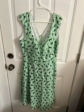 Bettie Page pinup Cat Print dress